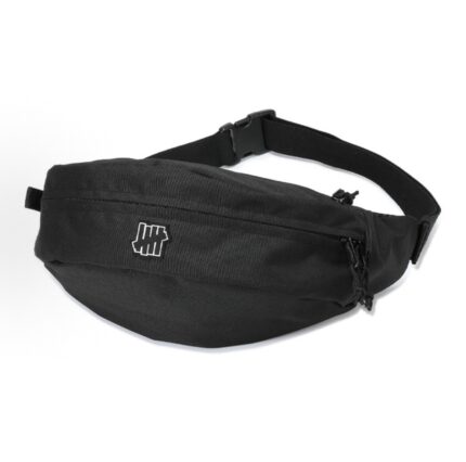 UNDEFEATED Sportswear Logo Zipper Polyester Waist Bag Regular Men's and Women's Black
